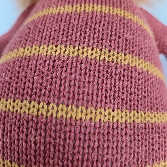 West Elm Knit Lion Plush Stuffed Animal Soft Crib Toy Brown Sewn Eyes 16" Floppy - Picture 8 of 13